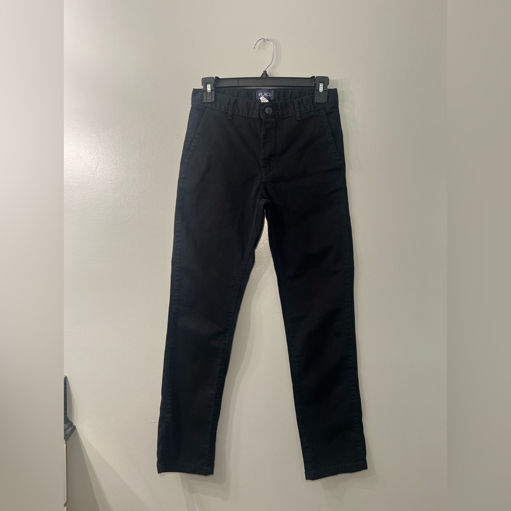 100% Cotton The Children’s Place Classic Black Trousers